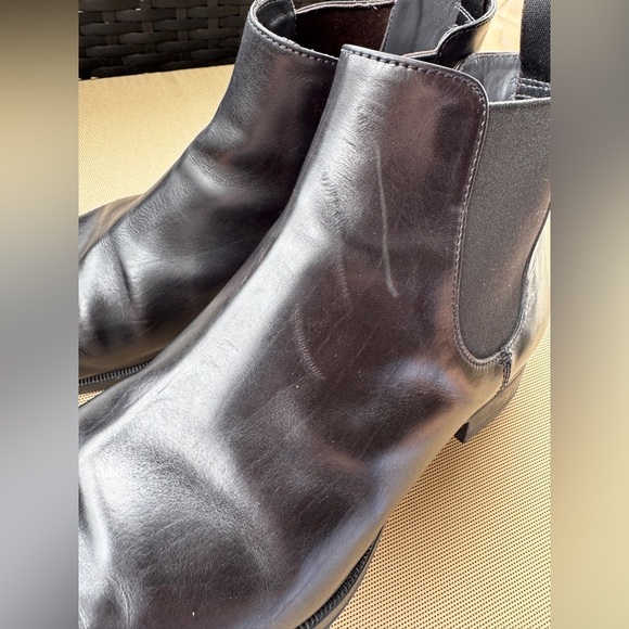 To Boot New York Adam Derrick Black Leather Chelsea Boots Men’s 11 Made in Italy main image 5